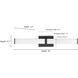 Tron LED 24 inch Brushed Nickel Vanity Light Bar Wall Light